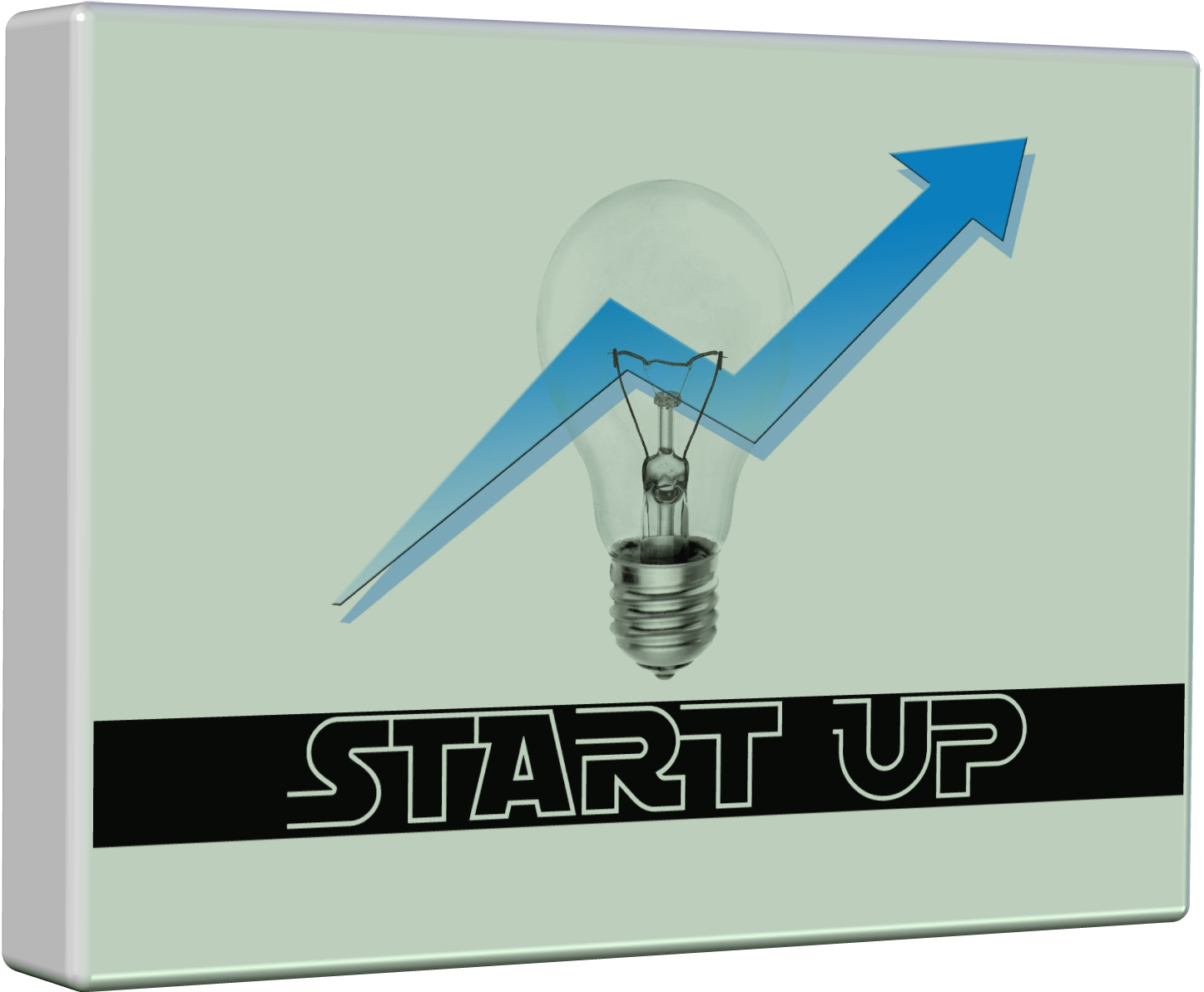 A 3D Picture of and Up Arrow